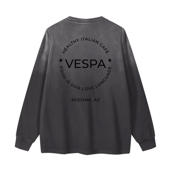 Gradient Vintage Washed Long Sleeve Tee - 270 GSM - Image 2