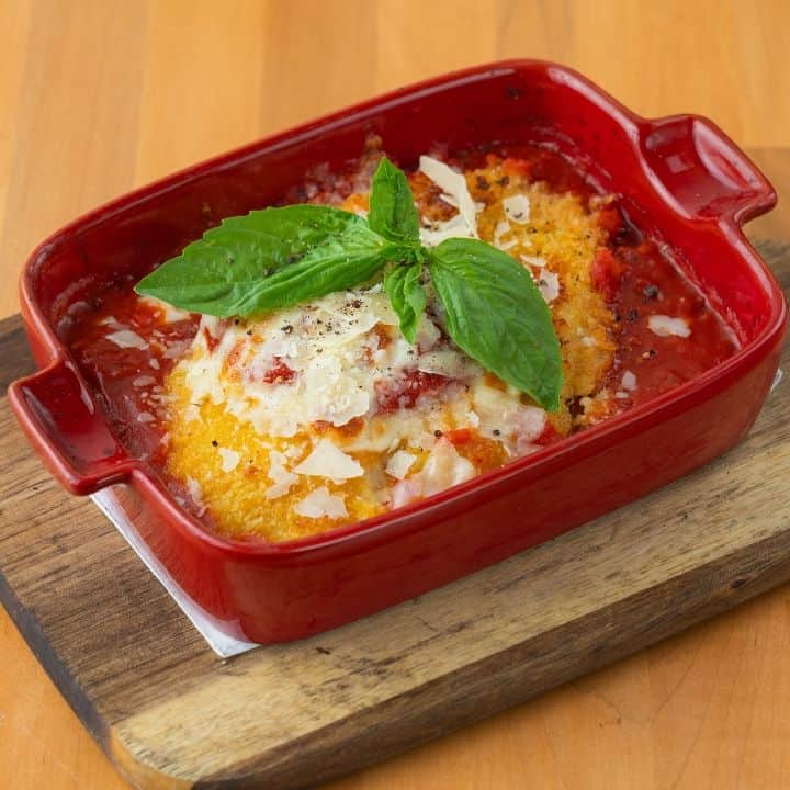 Chicken Parmigiana at Vespa Healthy Italian Cafe in Sedona